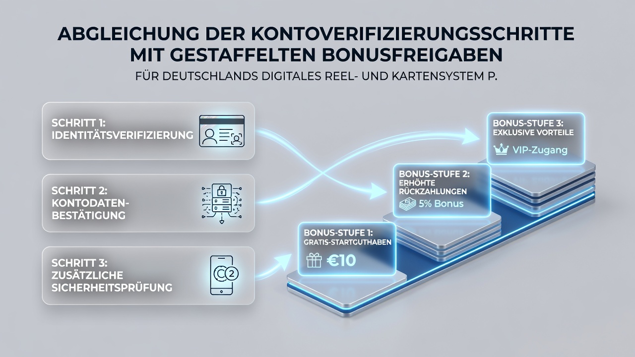 Darstellung der Synchronisation von Verifizierung und Bonusstufen auf mobilen Geräten