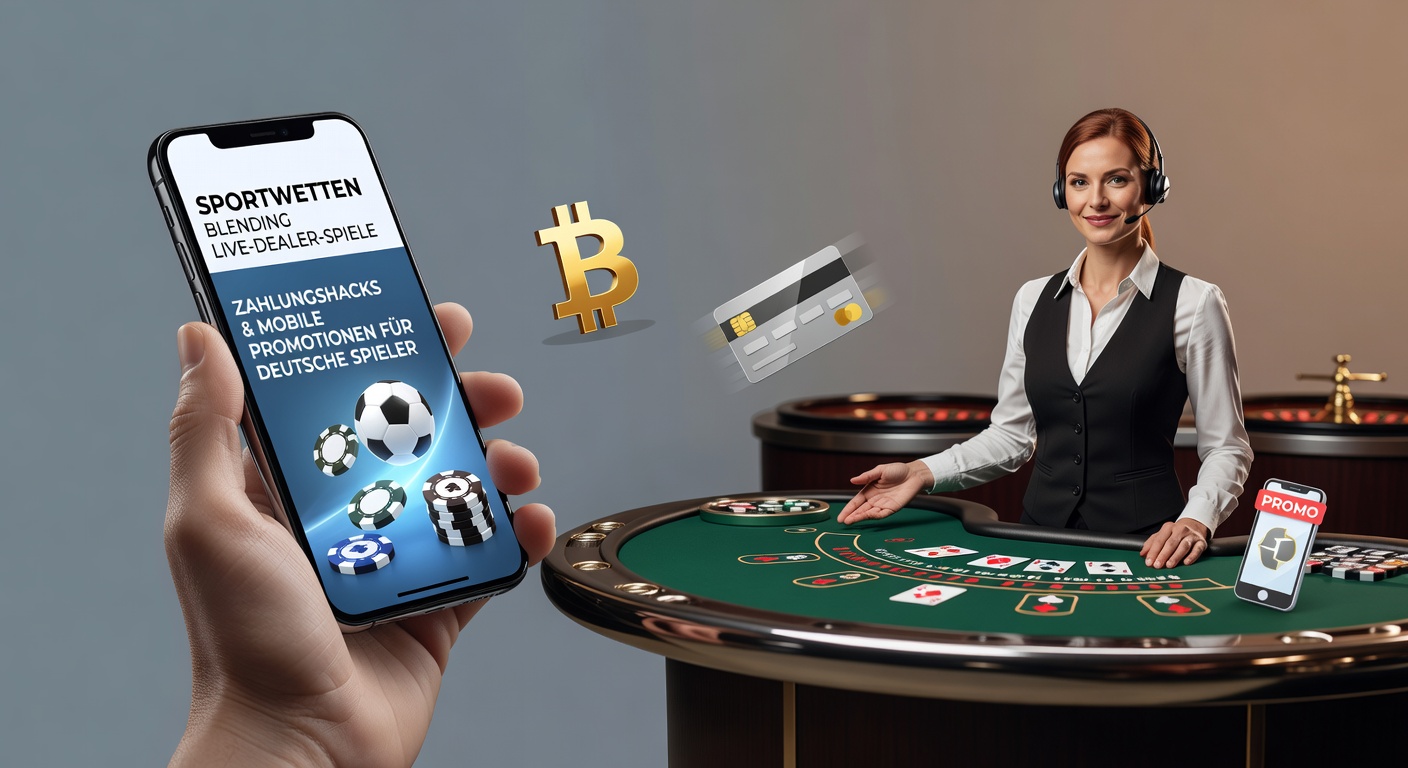 Deutscher Spieler wettet auf Sport und spielt simultan Live-Blackjack auf dem Smartphone, mit Überlagerung von Wettquoten und Dealer-Karten