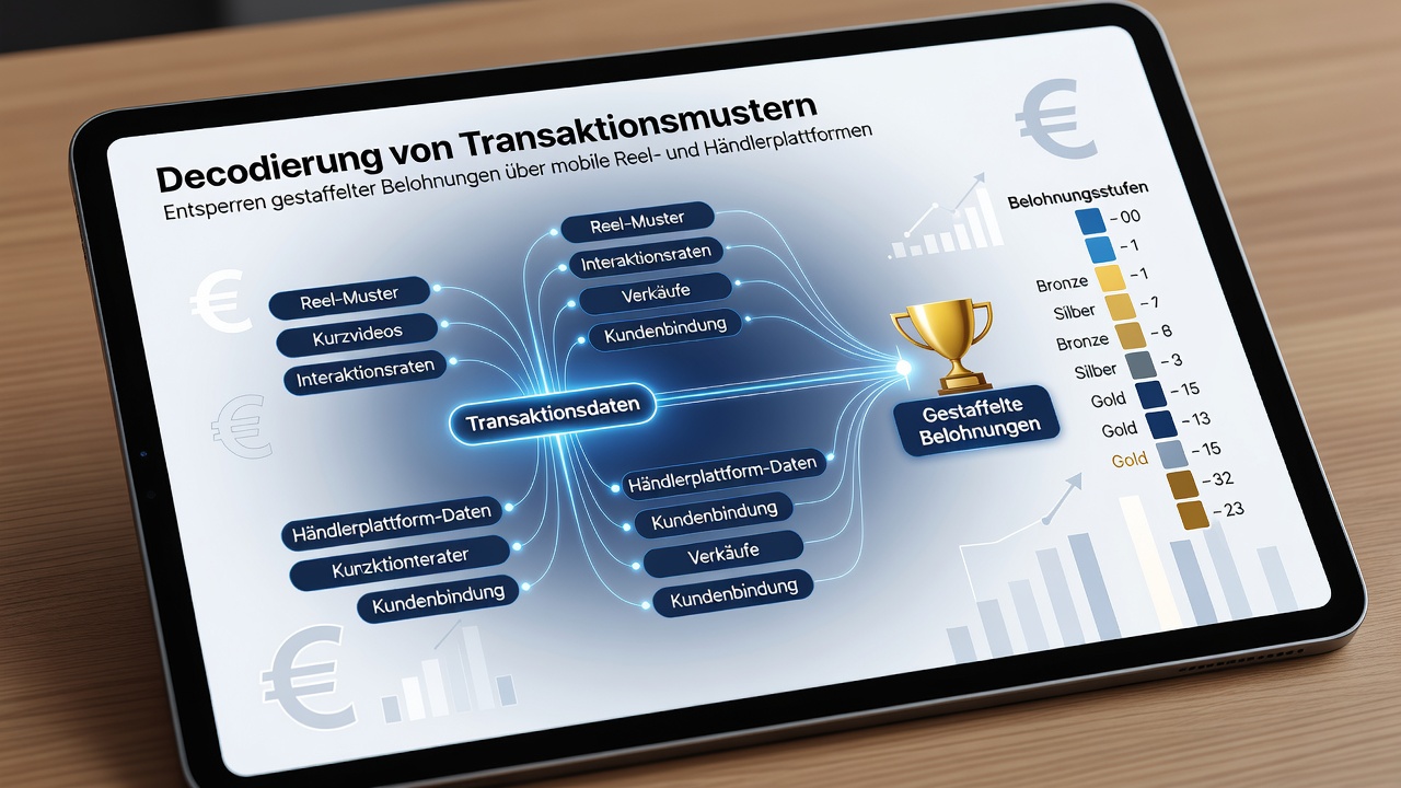Darstellung von Transaktionsflüssen und Belohnungsmechanismen in deutschen mobilen Reel- und Dealer-Plattformen