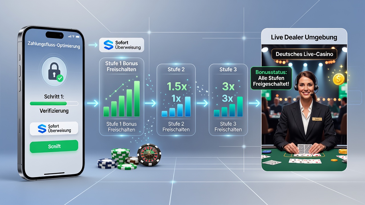 Mobile Zahlungsoptimierungen und Bonus-Stufen in Live-Dealer-Spielen
