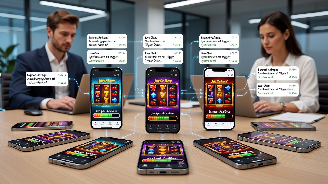 Analyse von Support-Interaktionen und Jackpot-Auslösungen in mobilen Umgebungen