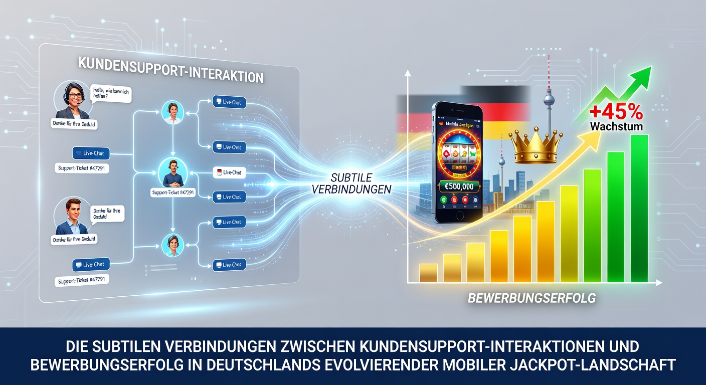 Darstellung der Verknüpfung von Kundensupport und mobilen Jackpot-Promotions in Deutschland