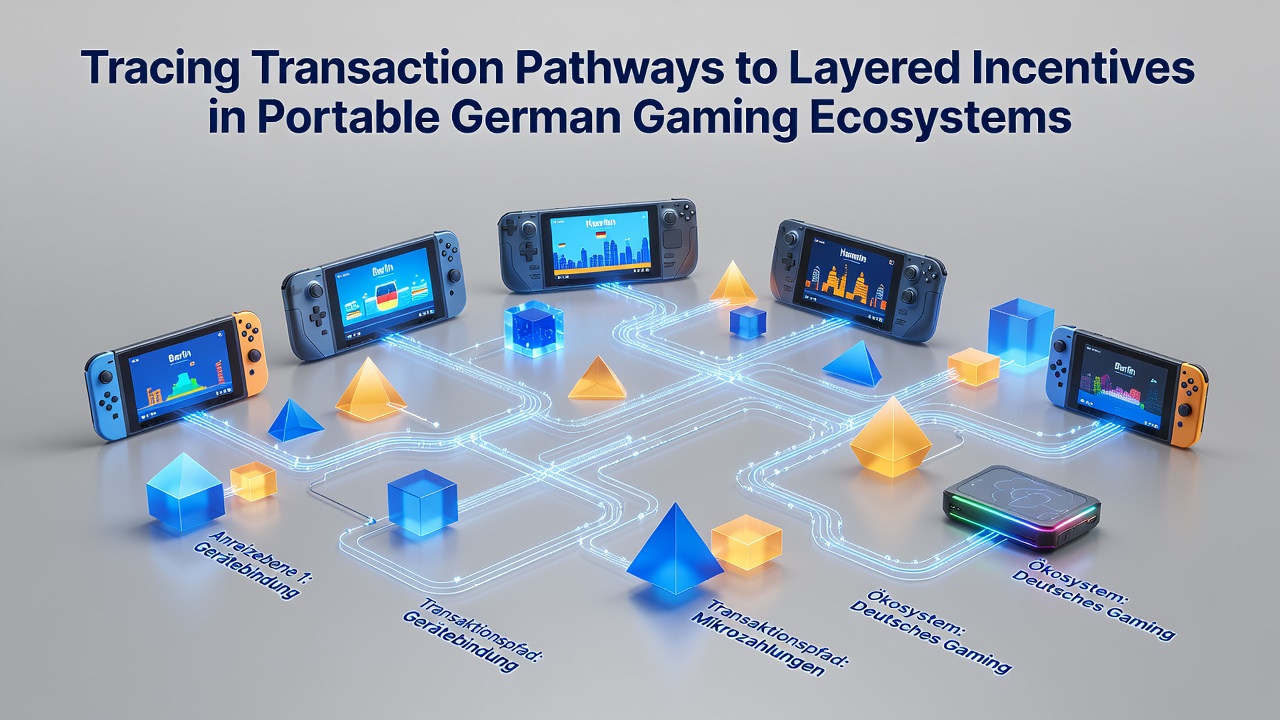 Transaktionspfade und gestaffelte Anreize in mobilen deutschen Gaming-Ökosystemen visualisiert durch Netzwerkdiagramme und Zahlungsflüsse
